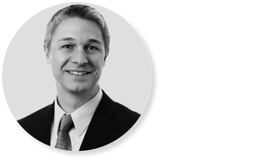 Black and white image of Chris Graham