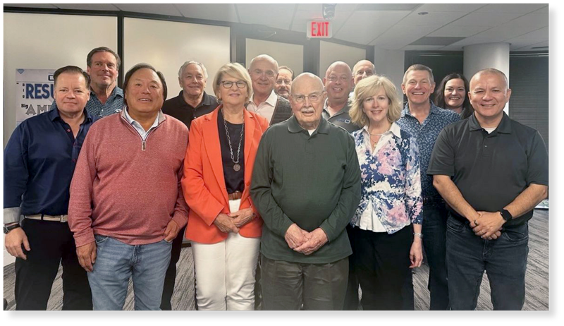 CEOs and team members in office