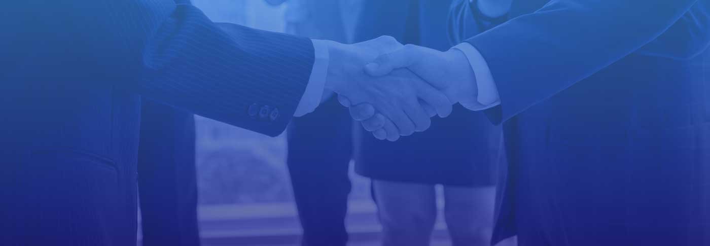 Two men shaking hands