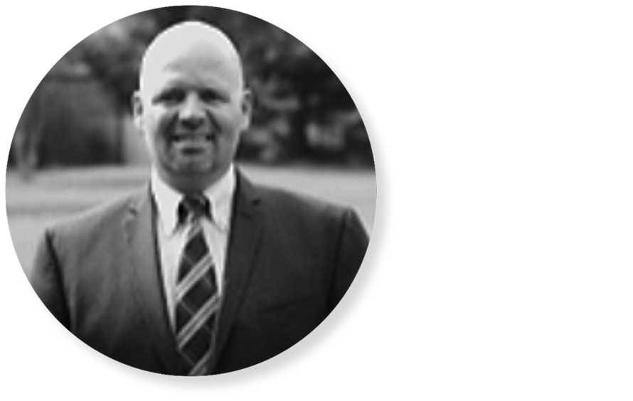 Black and white image of Jason Sutton