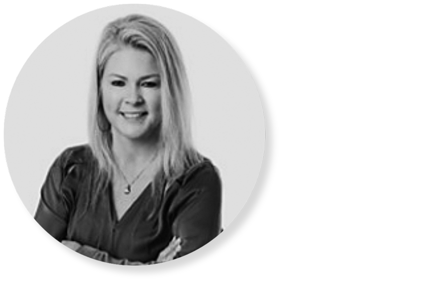 Black and white image of Teresa Gast